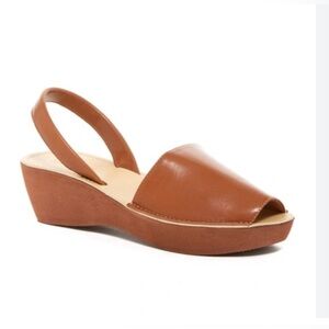 Women's Fine Glass Wedge Sandals Note little defect on the last two pictures